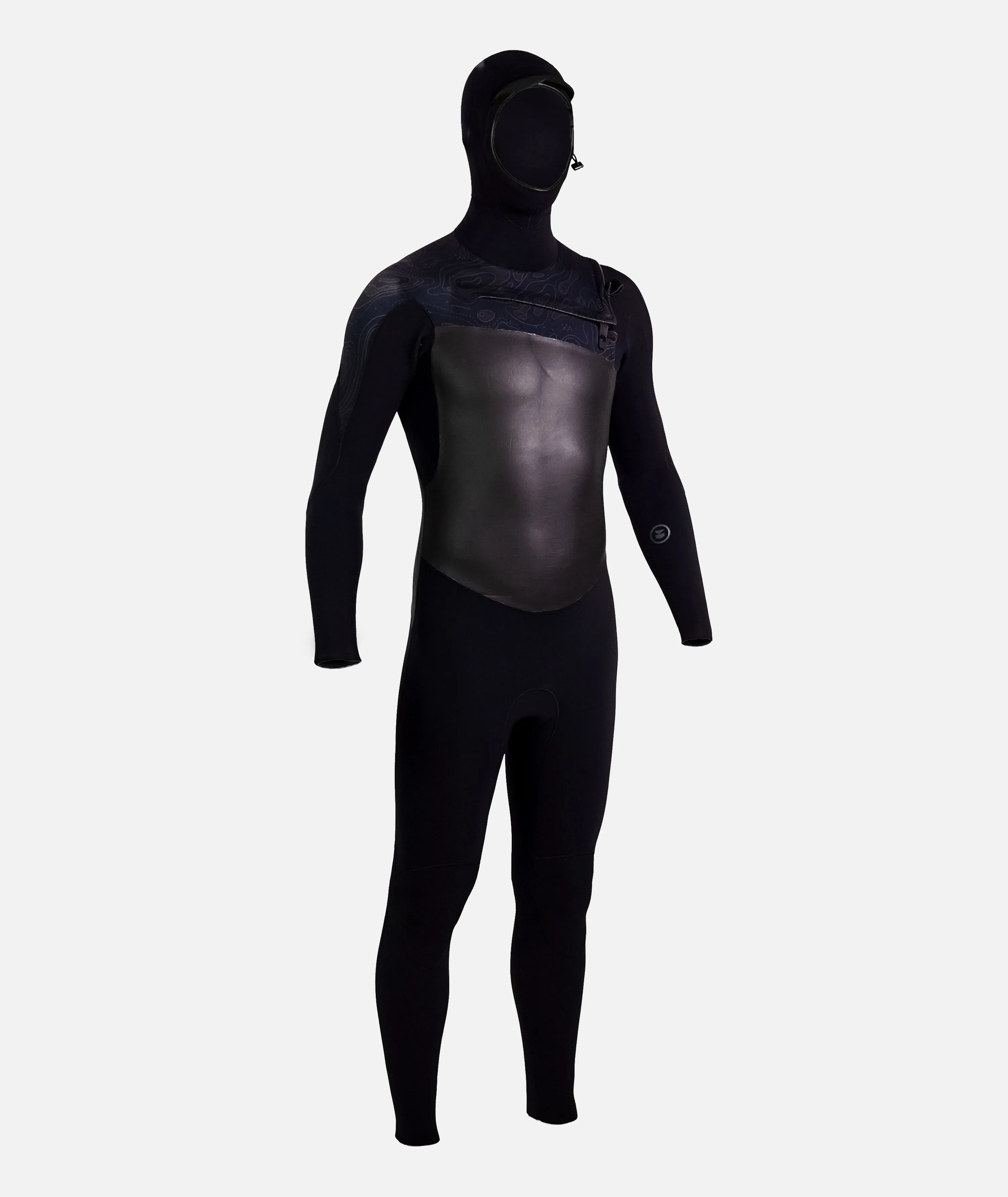 Hooded 4/3 Wetsuit - Black