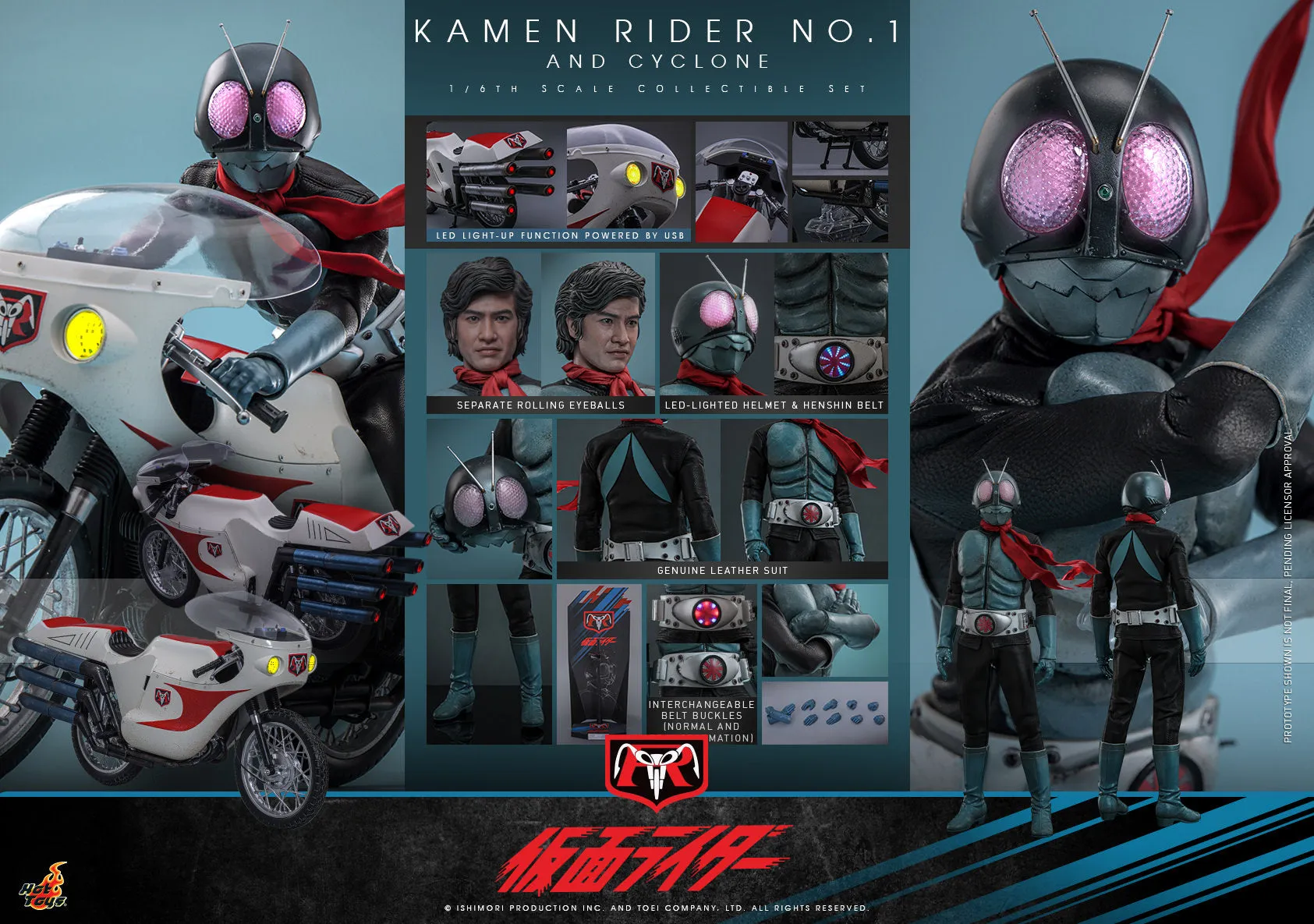 Hot Toys - Kamen Rider - Kamen Rider No. 1 and Cyclone