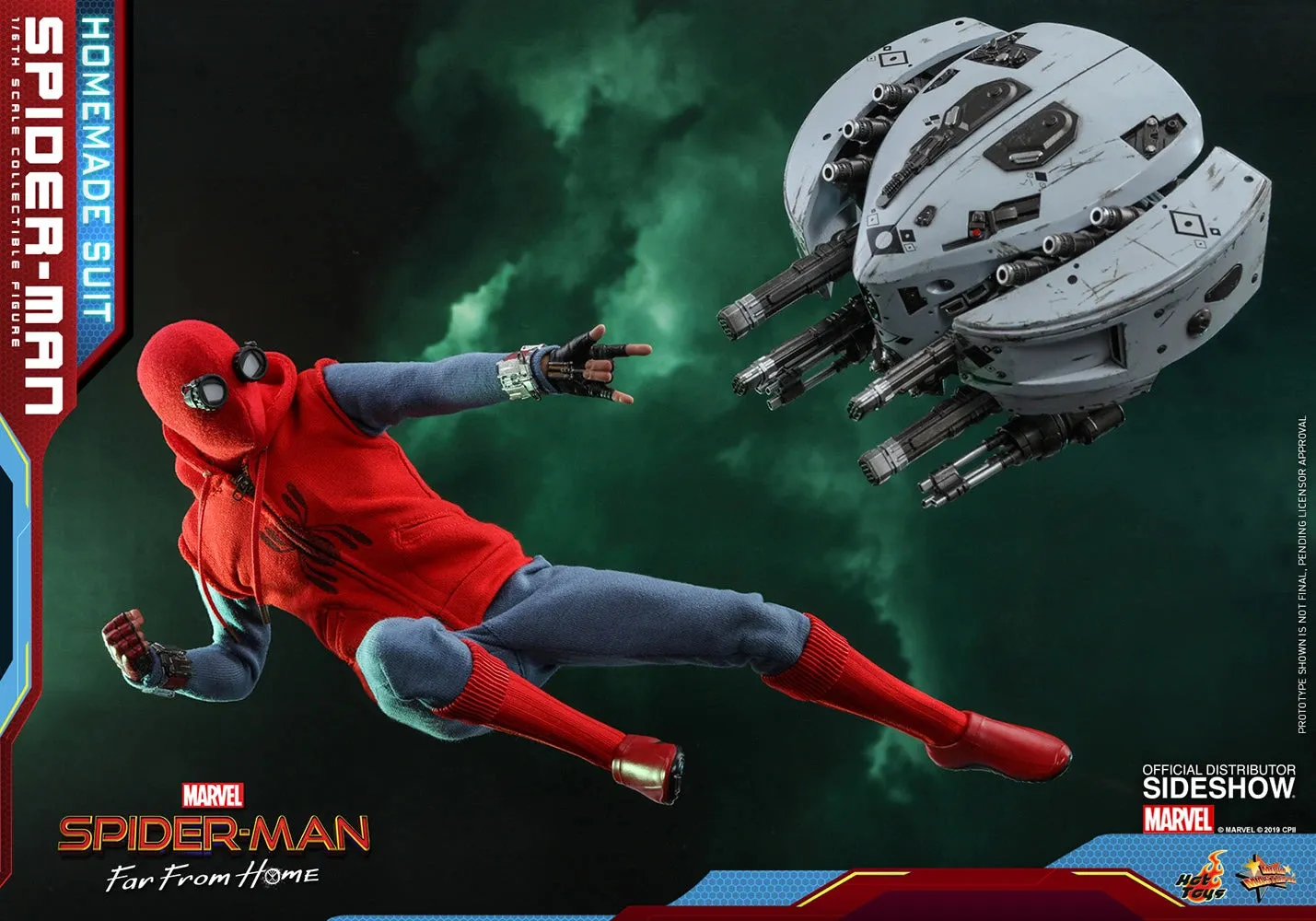 HOT TOYS MARVEL SPIDER-MAN FAR FROM HOME (HOMEMADE SUIT VERSION) COLLECTIBLE FIGURE 1/6TH SCALE - MMS552