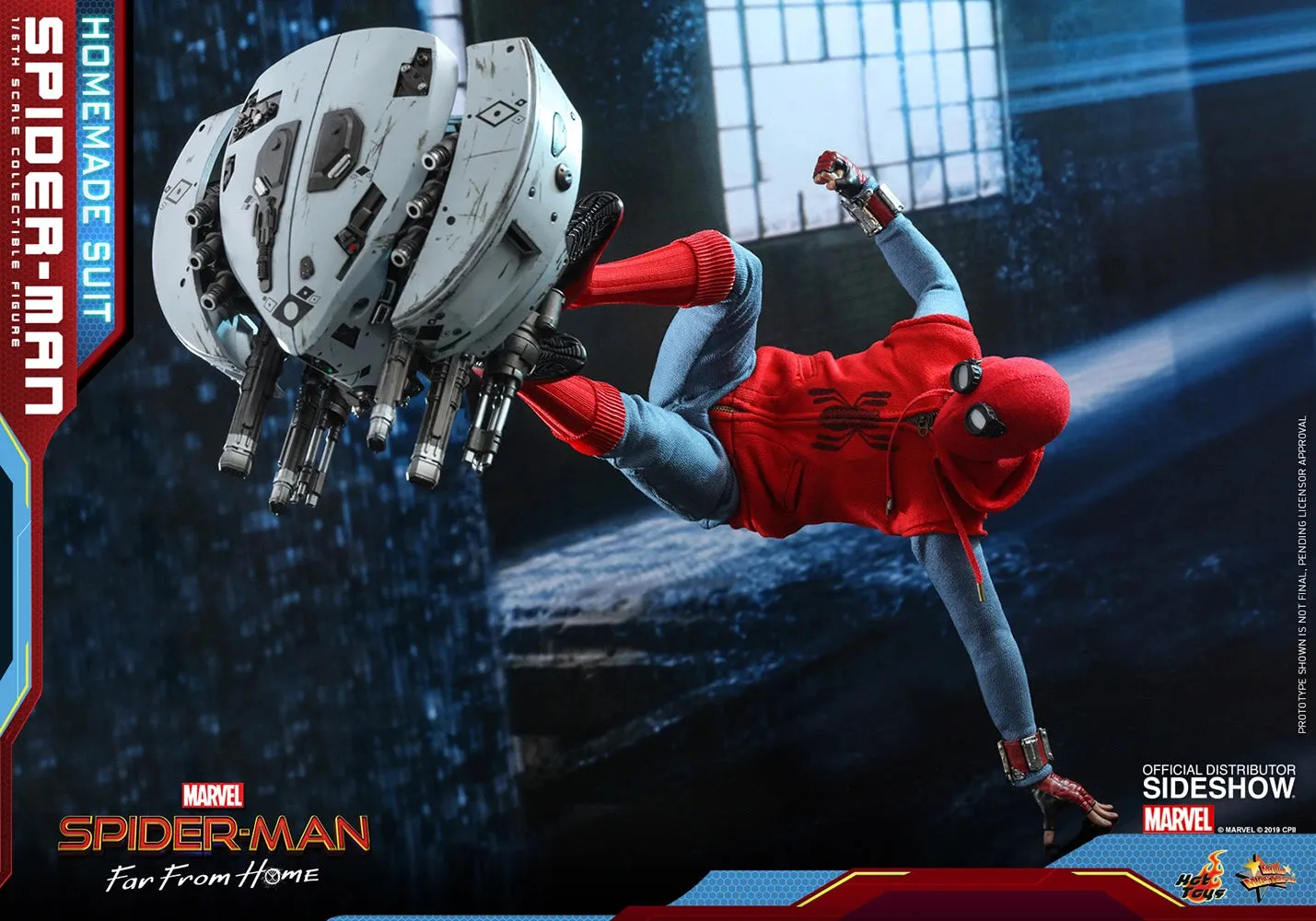 HOT TOYS MARVEL SPIDER-MAN FAR FROM HOME (HOMEMADE SUIT VERSION) COLLECTIBLE FIGURE 1/6TH SCALE - MMS552