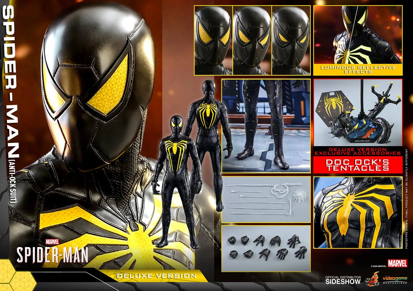 HOT TOYS MARVEL SPIDER-MAN SPIDER-MAN (ANTI-OCK SUIT) (DELUXE VERSION) 1/6 VGM45