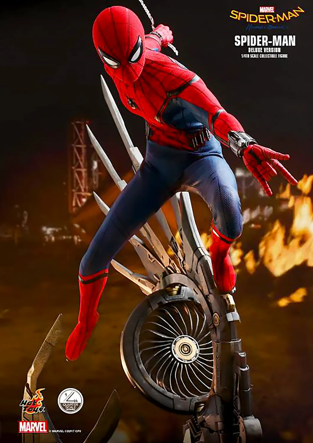 HOT TOYS SPIDERMAN: HOMECOMING SPIDERMAN (DELUXE VERSION) 1/4 QS015