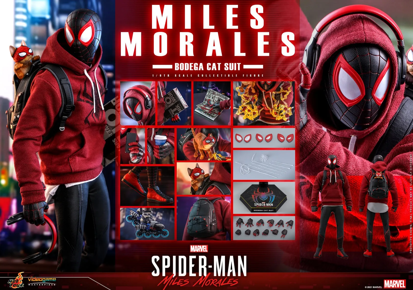 Hot Toys - VGM50 - Marvel’s Spider-Man: Miles Morales - 1/6th scale Miles Morales (Bodega Cat Suit) Figure