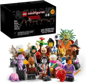 LEGO 66765 Minifigures Dungeons & Dragons 6 Pack, Collectible Toy Figures Including Tiefling Sorcerer and Gith Warlock, Party Favors for Kids or Adult Fans