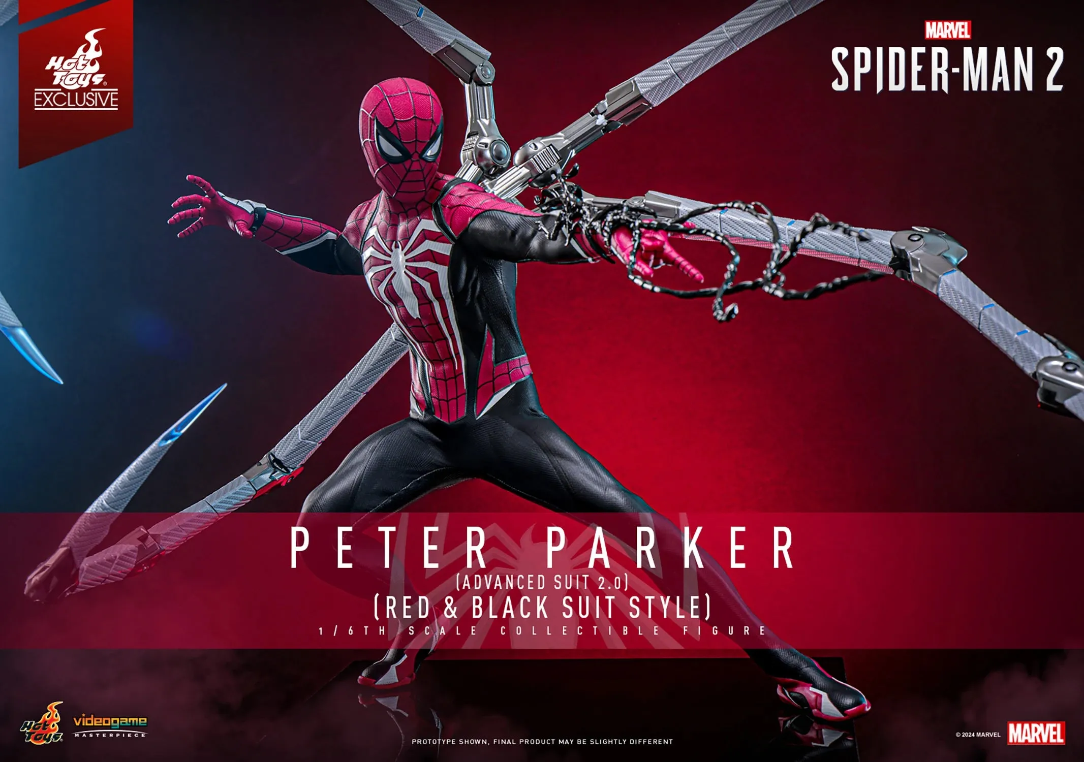 Peter Parker (Advanced Suit (2.0) Sixth Scale Figure by Hot Toys