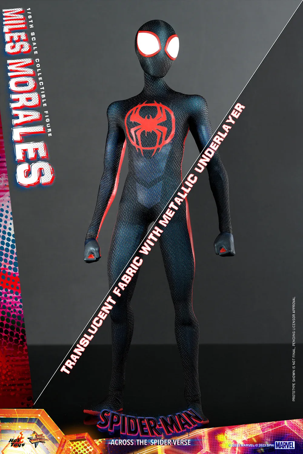 Pre-Order - Spider-Man: Across The Spider-Verse: Part One MMS710 Spider-Man (Miles Morales) 1/6th Scale Collectible Figure